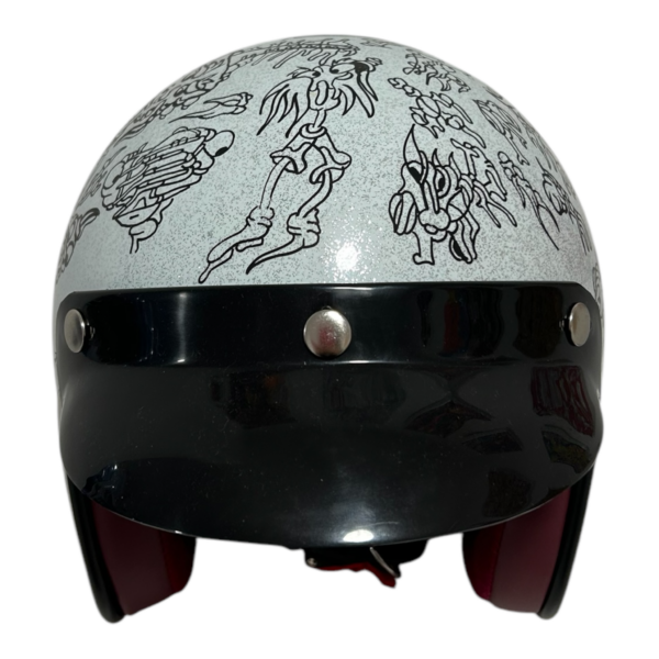 Casque brillant Noir & Blanc - Édition exclusive – Image 4